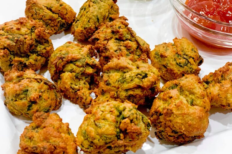 Oil Free Palak/Spinach Pakora