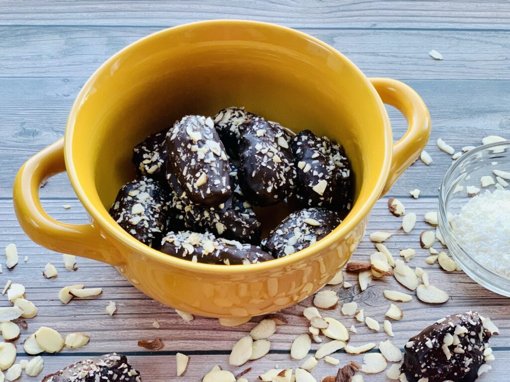 Dates & Almonds Covered in Dark Chocolate