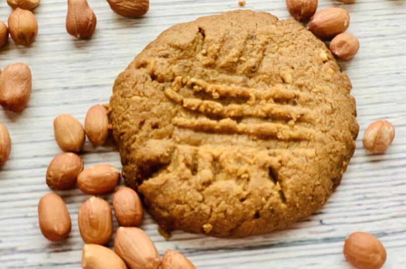 Eggless 3 Ingredients Peanut Butter Cookie