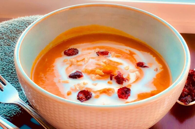 Healthy Butternut Squash Soup.