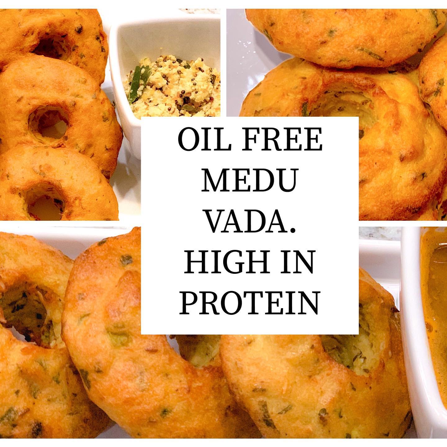 OIL FREE MEDU VADA  HIGH IN PROTEIN. #meduvadarecipe, #meduvada, #meduvadai.#meduvadasambar.
Video Recipe link - https://youtu.be/NLaIfr_DFB0