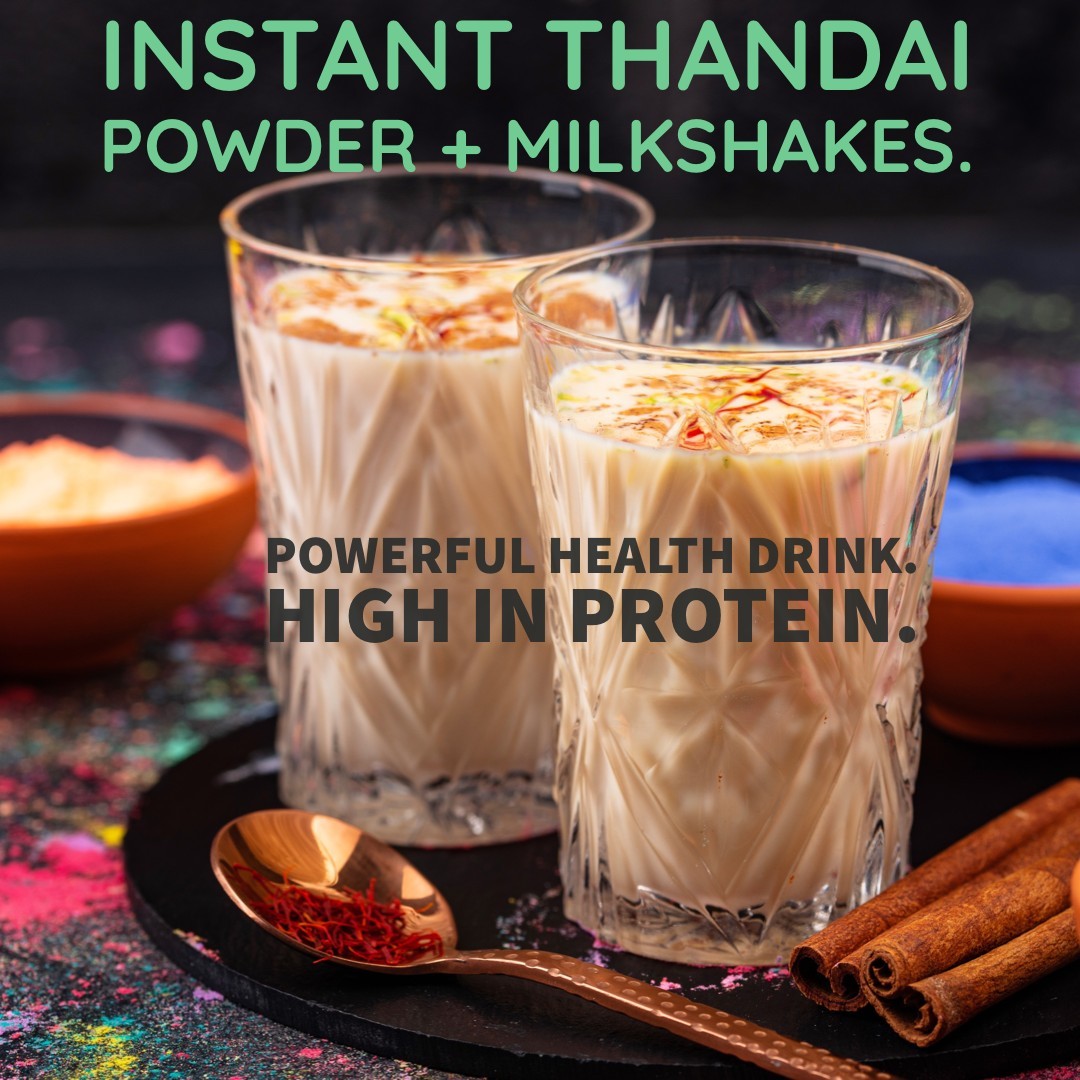 Instant Thandai Powder + Milkshake. It's a Powerful Health Drink & High in Protein. 
Recipe video https://healthyveggiedelight.com/instant-thandai-powder-milkshake/
This wonderful drink does not just taste well and festive, it also possesses a large number of powerful health benefits. 
While people generally associate Thandai with Holi, this magical drink is no less than a health drink. All the ingredients found in this drink have healthy properties.

This drink can be made Vegan with nut milk, Oats milk, and Soya milk. It is gluten-free, vegetarian, and super addictive!!

#thandai #thandaimasala #thandaidrink, #summerdrinkrecipe#highproteinshake, #thandai, #thandaipowderrecipe, #thandairecipe, #thandaipremix